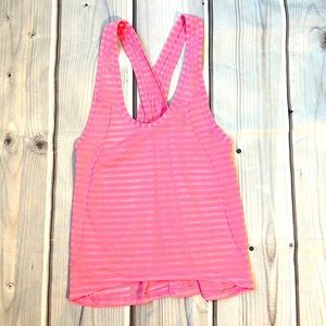 Pink Nimbus Split Back Tank